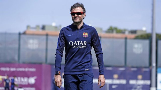 Luis Enrique, en su etapa como técnico del FC Barcelona