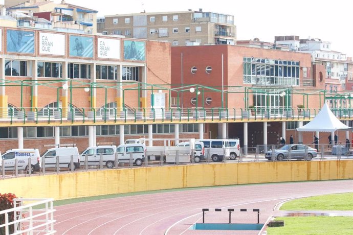 Ciudad Deportiva de Carranque que se está habilitando como hospital de campaña dentro del plan de contigencia por si es necesario aumentar el número de camas