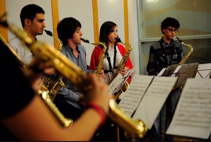 Alumnos del Conservatorio Superior de Música de Aragón (CSMA)