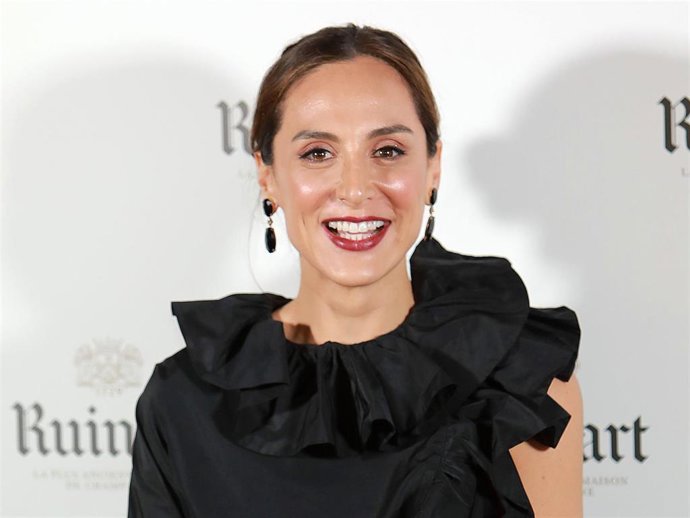 Tamara Falcó embajadora en la inauguración del 'Ruinart Rosé Market', un mercado gastronómico
