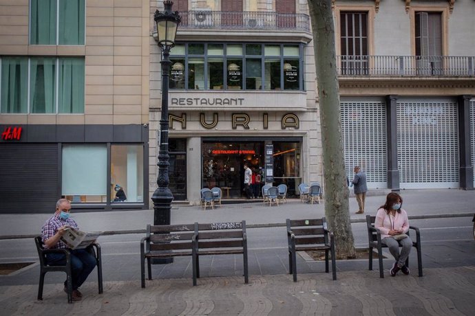 Exterior del Bar Núria situado en la Rambla de Barcelona
