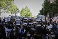 Ayuso cree que la manifestación contra el racismo en Madrid estuvo "completamente descontrolada"