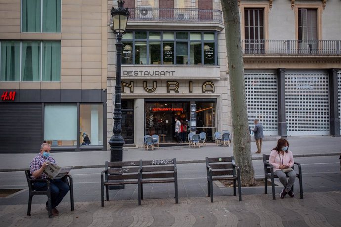 Exterior del Bar Núria situat en la Rambla de Barcelona