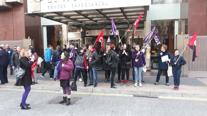 Manifestantes de la CGT en una imagen de archivo