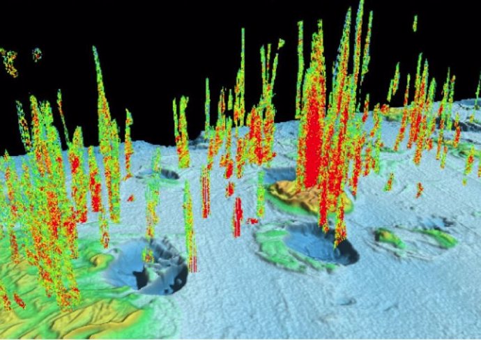 Viejas fallas producen columnas gigantes de metano en el Mar de Barents