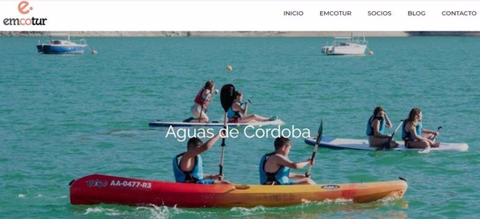 Web promocional de la campaña de turismo naútico de Emcotur.