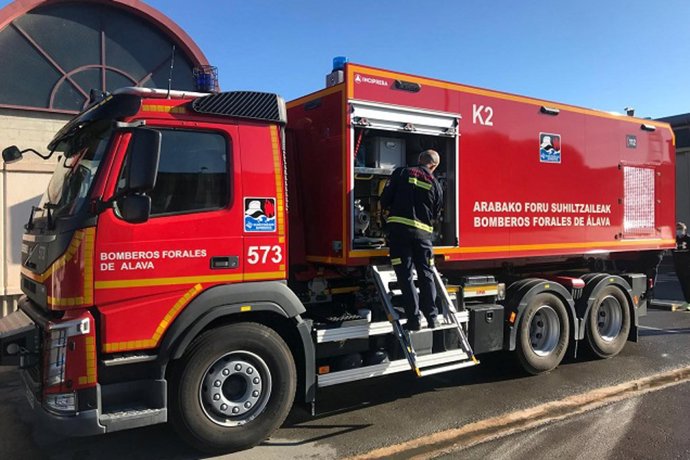 Vehículo de los Bomberos Forales de Álava