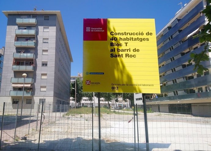 Promoción del Incasl de 40 viviendas en el barrio de Sant Roc de Badalona (Barcelona)