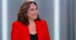 La alcaldesa de Barcelona, Ada Colau, en una entrevista de Betevé este lunes 8 de junio.
