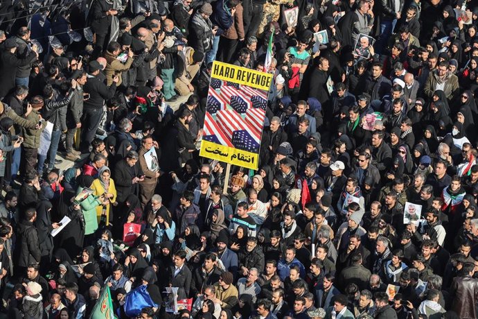 Funeral en memoria de Qasem Soleimani