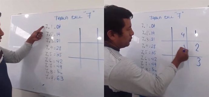 Un ingeniero enseña un truco para aprender la tabla del 7 y se hace viral en TikTok