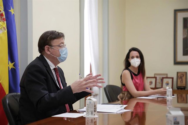 Ximo Puig, este martes, en la Casa de les Bruixes.