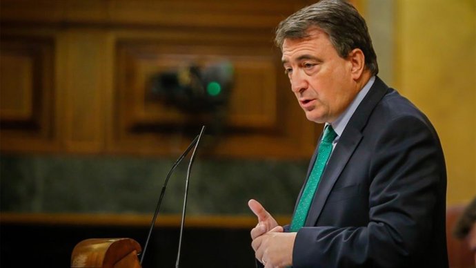 El portavoz del Grupo Vasco, Aitor Esteban, en el Congreso de los Diutados