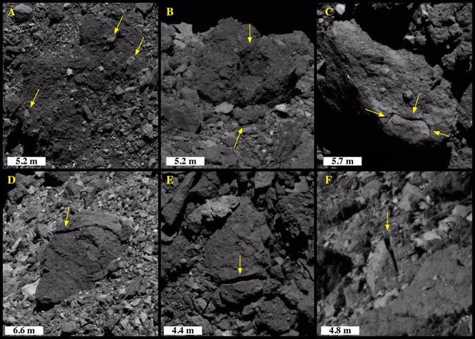 Primera prueba de fractura térmica de rocas en un objeto sin atmósfera