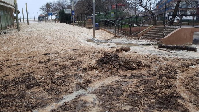 Inundaciones en Tossa de Mar (Girona) por el temporal 'Gloria'