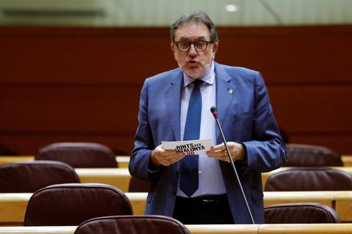 El portavoz de JxCAT en el Senado, Josep Lluís Cleries.
