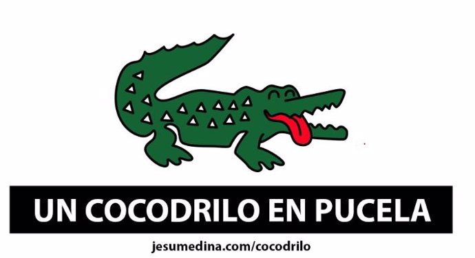 Ilustración del diseñador Jesu Medina sobre el cocodrilo al que se busque en los ríos Pisuerga y Duero.