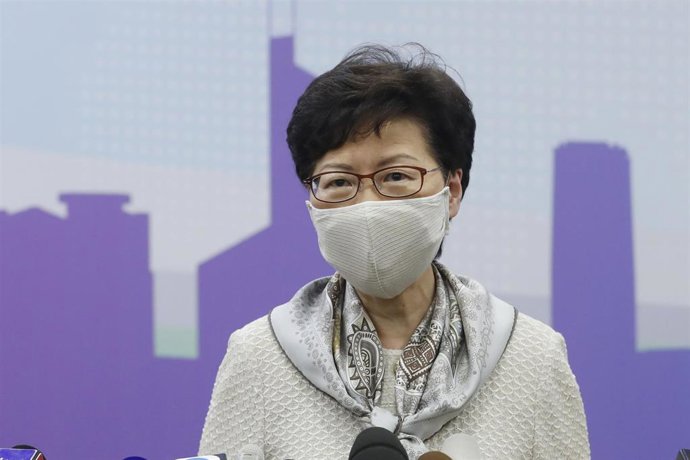 La líder de Hong Kong, Carrie Lam. 
