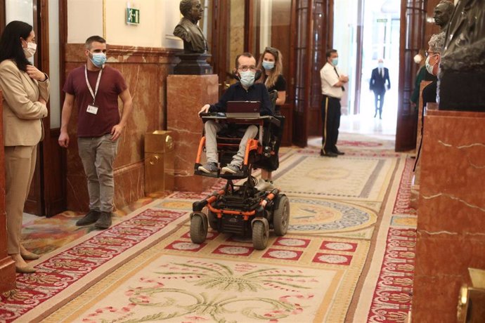 El portavoz de Unidas Podemos en el Congreso de los Diputados, Pablo Echenique