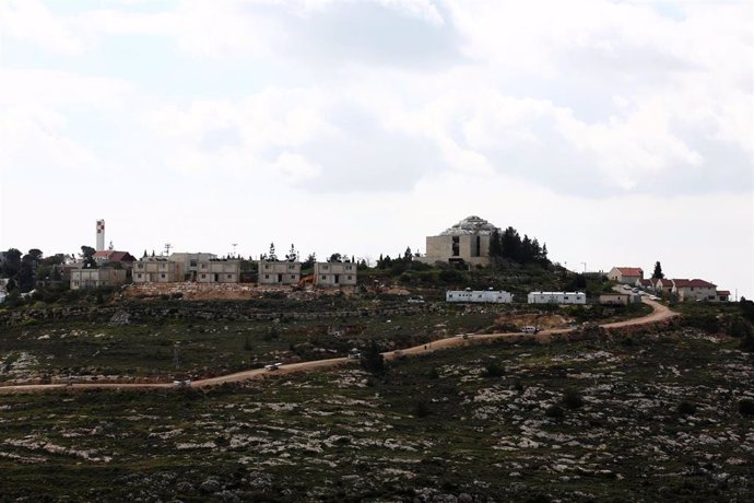 El asentamiento israelí de Shilo, ubicado cerca de la ciudad cisjordana de Nablús
