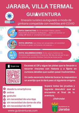 El Ayuntamiento de Jaraba ofrece una guíaventura que permite conocer la localidad de forma diferente.