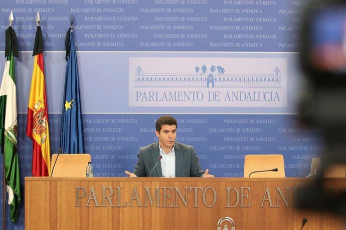 El portavoz parlamentario de Ciudadanos, Sergio Romero.
