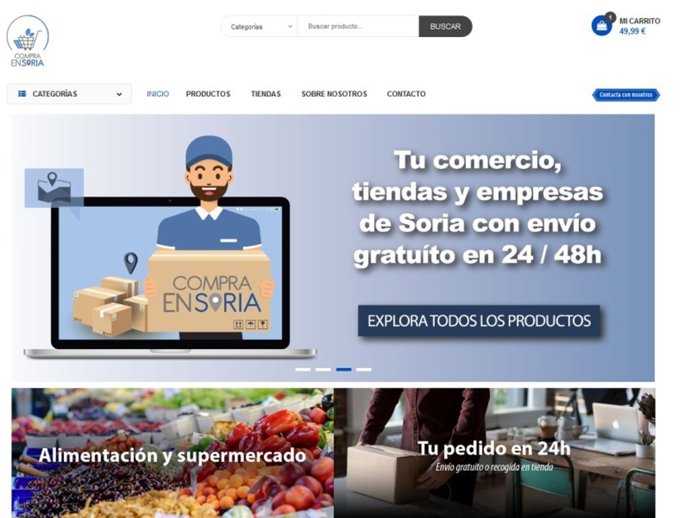 Portada de la tienda online 'Compra en Soria',