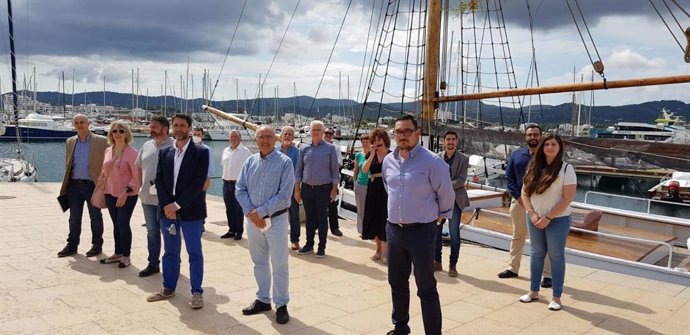 El candidato a la presidencia de El PI, Antoni Amengual, en Ibiza