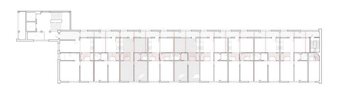 Obras en la antigua residencia Casa Bloc