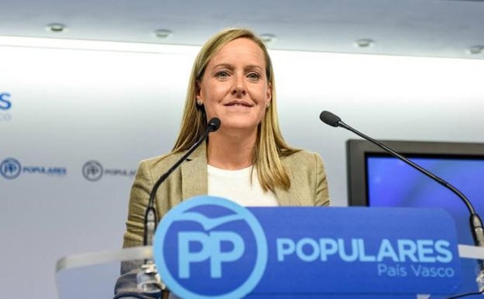La presidenta del PP vasco, Amaya Fernández