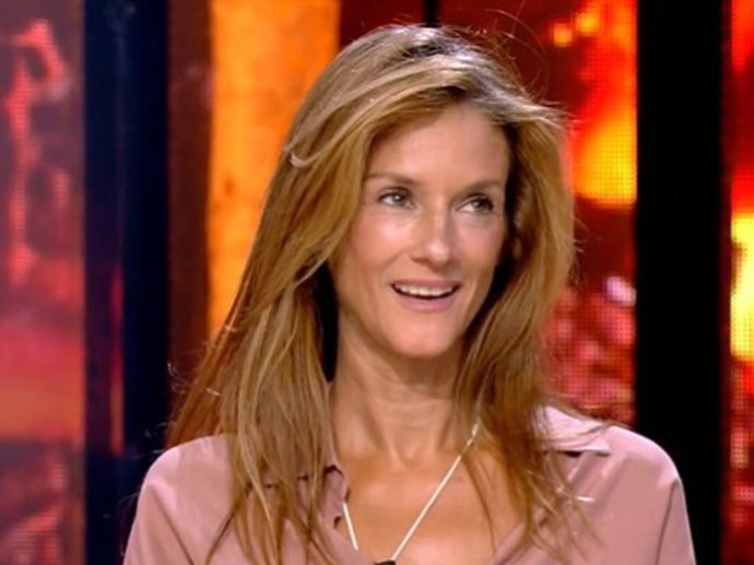 Elena Rodríguez en plató