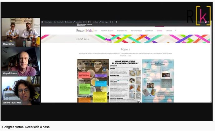 La presentación este miércoles de los proyectos científicos escolares en el marco de la celebración virtual del Congrés Recerkids