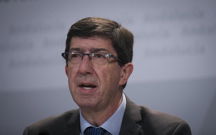 El vicepresidente de la Junta y consejero de Turismo, Regeneración, Justicia y Administración Local, Juan Marín