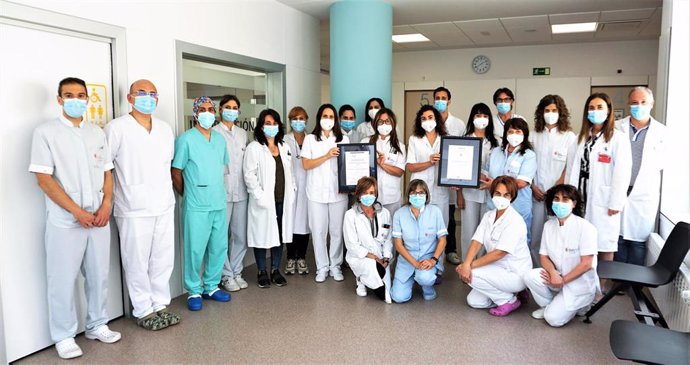 El equipo de profesionales sanitarios de la Sección de Radiología del Hospital Reina Sofía de Tudela
