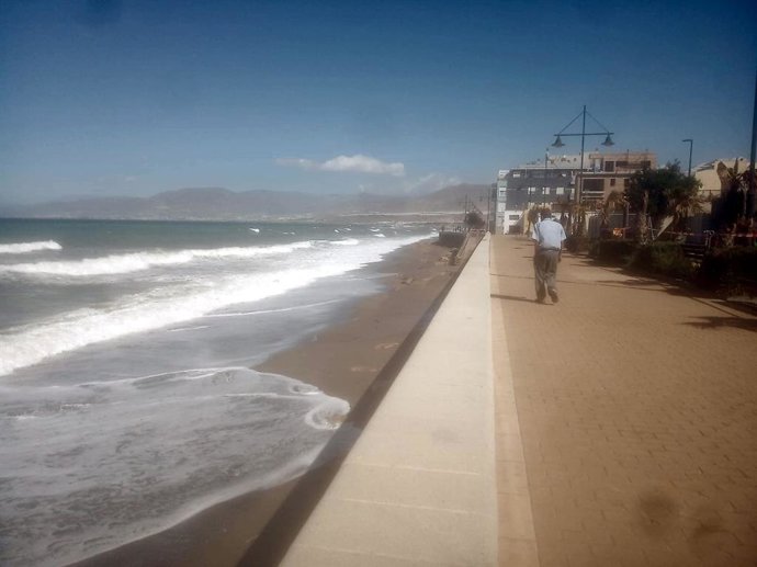 Litoral ejidense afectado por los últimos temporales