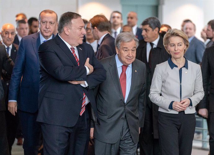 Libia.- Pompeo y Guterres dialogan sobre una solución política para poner fin al