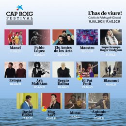 Cartel del Festival de Cap Roig 2021