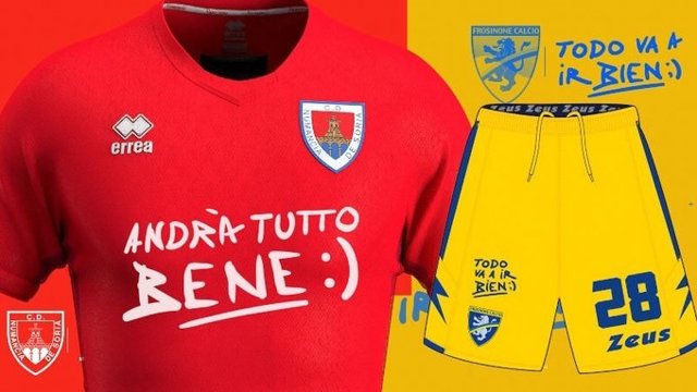 Numancia lucirá el lema 'Andrà tutto bene' en su camiseta