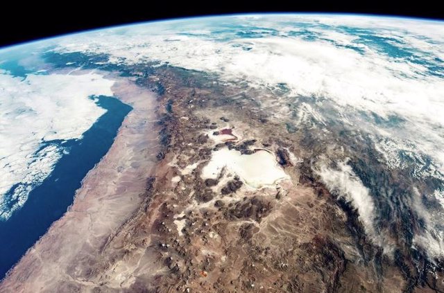 Cordillera de los Andes vista desde el espacio