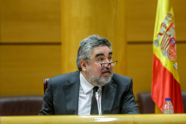 El ministro de Cultura y Deporte, José Manuel Rodríguez Uribes, comparece en el Senado en Comisión de su departamento para responder, entre otras, a cuestiones relacionadas con la tauromaquia, en Madrid (España), a 11 de junio de 2020.