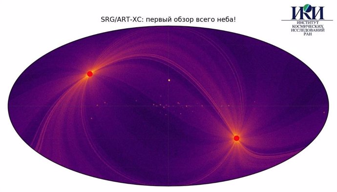 Primer mapa de todo el cielo en rayos X de alta energía