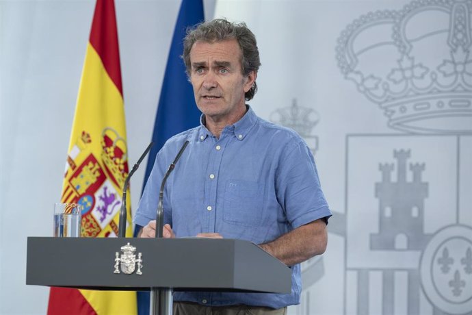 El director del Centro de Coordinación de Alertas y Emergencias Sanitarias, Fernando Simón, comparece en rueda de prensa para informar sobre las novedades del Covid-19. En Madrid, (España), a 9 de junio de 2020.