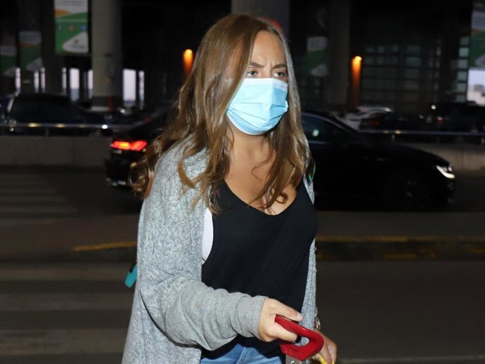 Rocío Flores en el ave yendo a Málaga