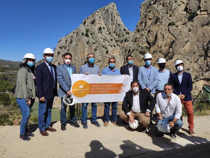 Visita previa al Caminito del Rey, que este viernes reabre sus puertas
