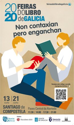 Cartel de la Feria del Libro de Santiago