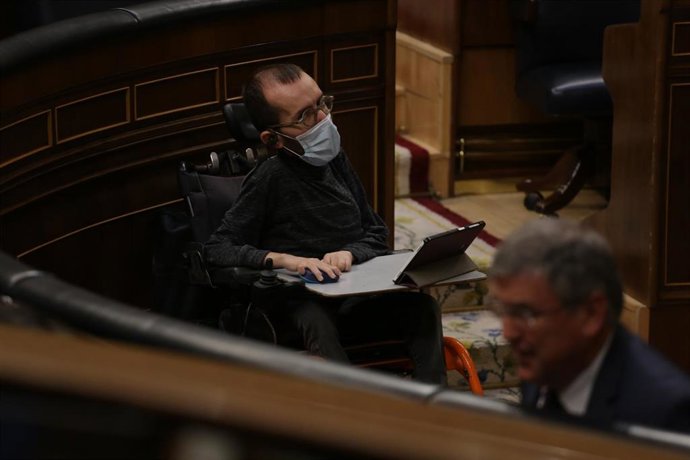 El portavoz del Grupo Confederal en el Congreso de los Diputados, Pablo Echenique.