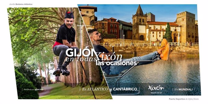 Campaña turística de Divertia Gijón protagonizada por Rodrigo Cuevas