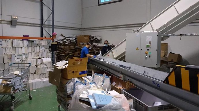 El centro especial de empleo de destrucción de documentos de Fepamic