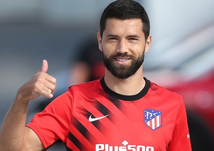 El central brasileño del Atlético de Madrid, Felipe Monteiro