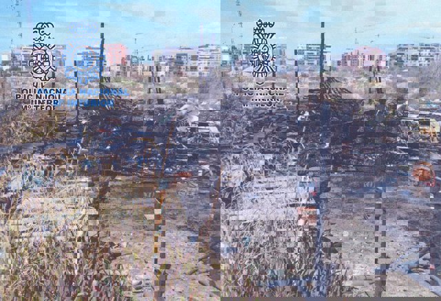 Zona de la chabola incendiada